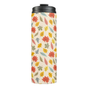 Bouteilles Isothermes Motif d'automne feuille colorée
