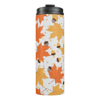 Bouteilles Isothermes motif d'automne vintage motif transparent