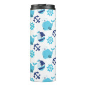 Bouteilles Isothermes Motif De Baleines, Beaux Baleines, Baleines Bleues (Dos)