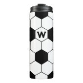 Bouteilles Isothermes Motif de balle de football initial (Devant)