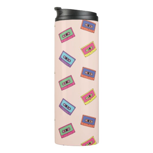 Bouteilles Isothermes Motif de bande audio Retro Neon (Tourné sur la droite)