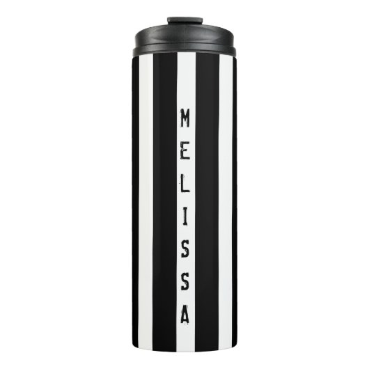 Bouteilles Isothermes Motif de bandes monogrammes (Devant)