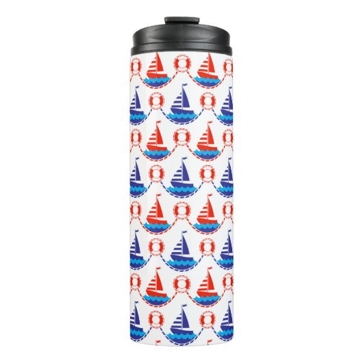 Bouteilles Isothermes Motif de bateau à voile (Devant)