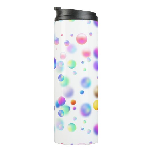 Bouteilles Isothermes motif de boules flottantes 3D. Aucun groupe (Tourné sur la droite)