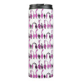 Bouteilles Isothermes Motif de boutons de chats violets (Dos)