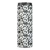 Bouteilles Isothermes Motif de brosse à pinceau noir (Dos)