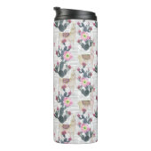 Bouteilles Isothermes Motif de cactus d'aquarelle (Tourné sur la droite)