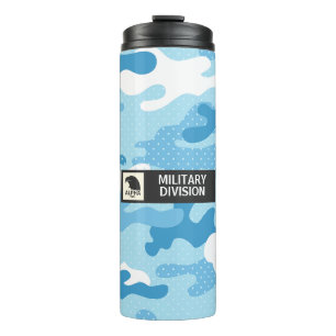 Bouteilles Isothermes Motif de camouflage bleu clair
