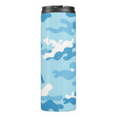Bouteilles Isothermes Motif de camouflage bleu clair (Dos)