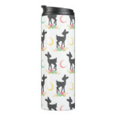 Bouteilles Isothermes Motif de cerfs, Cerf de bébé, Boho, Fleurs, Lune (Tourné sur la droite)
