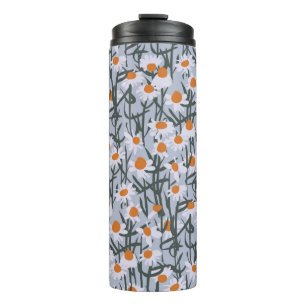 Bouteilles Isothermes Motif de champ Chamomile transparent sur arrière -