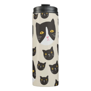 Bouteilles Isothermes Motif de chat sans joint/