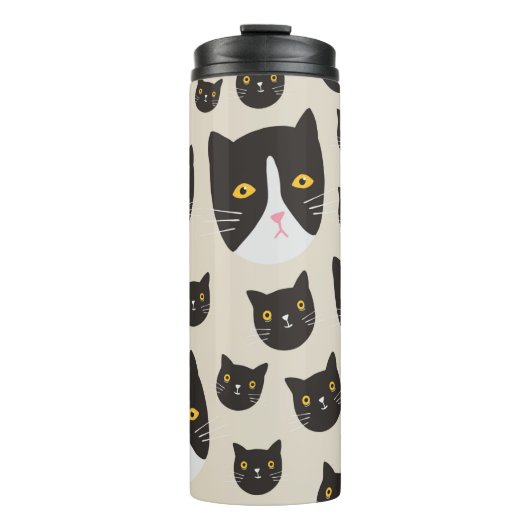 Bouteilles Isothermes Motif de chat sans joint/ (Devant)