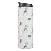 Bouteilles Isothermes Motif de chats à plume (Tourné sur la droite)