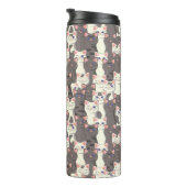 Bouteilles Isothermes Motif de chats blancs et gris (Tourné sur la droite)