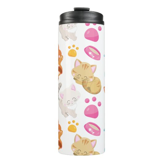 Bouteilles Isothermes Motif De Chats, Chats Mignons, Kitty, Chatons, Paw (Devant)
