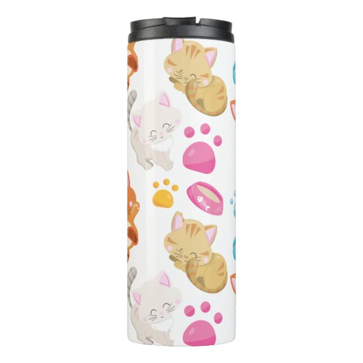 Bouteilles Isothermes Motif De Chats, Chats Mignons, Kitty, Chatons, Paw (Dos)
