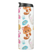 Bouteilles Isothermes Motif De Chats, Chats Mignons, Kitty, Chatons, Paw (Tourné sur la droite)