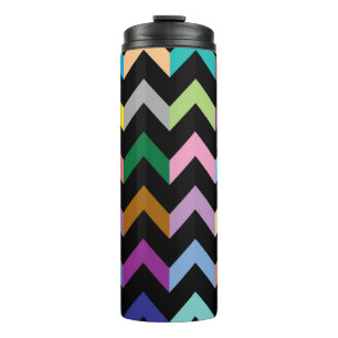 Bouteilles Isothermes Motif de chevron coloré