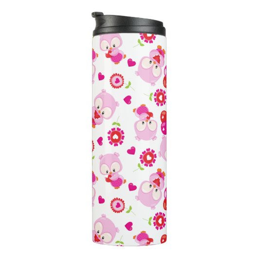 Bouteilles Isothermes Motif De Chouettes, Chouettes Mignonnes, Chouettes (Tourné sur la droite)