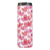 Bouteilles Isothermes Motif de coeur aquarelle (Dos)