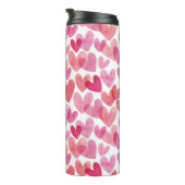 Bouteilles Isothermes Motif de coeur aquarelle (Tourné sur la droite)