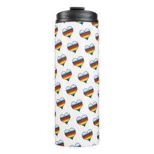Bouteilles Isothermes Motif de coeur arc-en-ciel Tumbler thermique