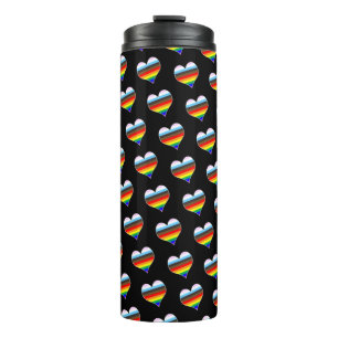 Bouteilles Isothermes Motif de coeur arc-en-ciel Tumbler thermique
