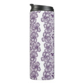 Bouteilles Isothermes Motif de dentelle avec des papillons (Tourné sur la droite)