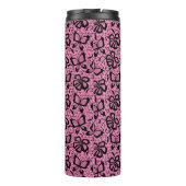 Bouteilles Isothermes motif de dentelle avec des papillons (Dos)