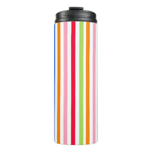 Bouteilles Isothermes Motif de design de rayures vibrantes et colorées 