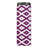 Bouteilles Isothermes Motif de diamant blanc et violet de prune (Dos)