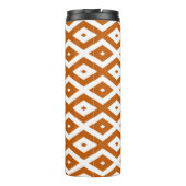 Bouteilles Isothermes Motif de diamant orange et blanc brûlé (Dos)