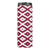 Bouteilles Isothermes Motif de diamants de Bourgogne et blanc (Dos)