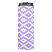 Bouteilles Isothermes Motif de diamants violet et blanc (Dos)