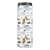 Bouteilles Isothermes Motif de dinosaure arc-en-ciel mignon (Dos)