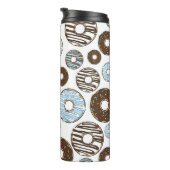 Bouteilles Isothermes Motif De Donuts, Donuts Bleus, Donuts Brown (Tourné sur la droite)