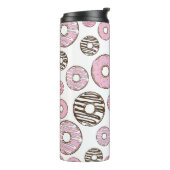 Bouteilles Isothermes Motif De Donuts, Donuts Roses, Donuts Blancs (Tourné sur la gauche)