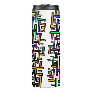 Bouteilles Isothermes Motif de doodle coloré