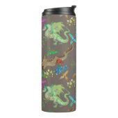 Bouteilles Isothermes Motif de dragon de forêt enchanté (Tourné sur la gauche)