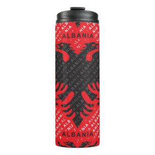 Bouteilles Isothermes motif de drapeau albanais 2