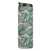 Bouteilles Isothermes Motif de feuille tropicale (Tourné sur la droite)