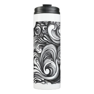 Bouteilles Isothermes Motif De Flèche Noir Et Blanc
