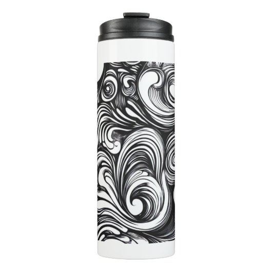 Bouteilles Isothermes Motif De Flèche Noir Et Blanc (Devant)