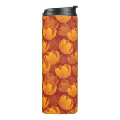 Bouteilles Isothermes Motif de fleur d'or (Tourné sur la gauche)