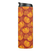 Bouteilles Isothermes Motif de fleur d'or (Tourné sur la droite)