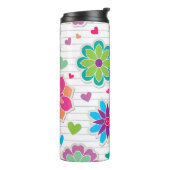 Bouteilles Isothermes Motif de fleurs (Tourné sur la gauche)