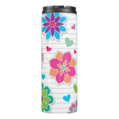 Bouteilles Isothermes Motif de fleurs (Dos)