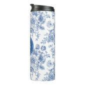 Bouteilles Isothermes Motif de fleurs bleues (Tourné sur la droite)