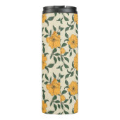 Bouteilles Isothermes Motif de fleurs de crapaud orange (Dos)